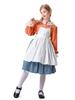 Nuevo Disfraz de Performance Escénica Infantil de Amazon 2025, Atuendo de Doncella de Mansión, Vestido Naranja, Disfraz Cosplay