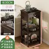 Nova Mesa de Chá Estilo Chinês Gabinete Lateral de Sofá para Sala de Estar Pequena Mesa de Café Sala de Chá Suporte de Chá Armário de Armazenamento Armário de Canto Armário de Armazenamento
