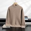 Suéter Grueso de Cachemira para Hombre con Capa de Aire, Cuello Alto Medio, Holgado Casual Oversize Versátil para Comercio Exterior Dropshipping
