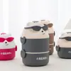 Gafas de Sol Oso Capa Única/Doble Capa Caja de Almuerzo de Frutas, Caja de Almuerzo para Estudiantes, Apta para Microondas, Caja de Almuerzo Portátil para Trabajadores de Oficina