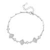 Collar de plata de ley S925 con colgante de calcedonia de alta calidad, pulsera de hoja de albaricoque a la moda, regalo para mujer.