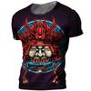 Camiseta Samurai Japonês Masculina Estilo Japonês Estampada Manga Curta Top Casual Retrô Camiseta Oversized Retrô Roupa Masculina