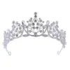Corona Tiara Novia Vestido de Novia Accesorios para el Cabello 2025 Corona de Cumpleaños Joyería Estilo Europeo y Americano Princesa