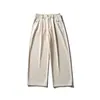 Northern Limit Marca de Moda Americana Masculina Inverno 2025 Novo Calça Casual de Lã Pesada 420g Calça Reta Solta Masculina