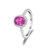 Influencer de Tiktok Transmite en Vivo un Anillo con Gema en Forma de Coco de Zafiro Rosa de 1.5 Quilates Hecho de Plata S925, Ofreciendo un Diseño Minimalista y de Lujo Ligero