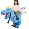 Disfraz inflable de dinosaurio personalizable traje de tiburón alienígena Halloween disfraz divertido para actuación decoración de fiesta