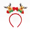 Diadema Luminosa Navideña Nueva Transfronteriza Decoraciones Navideñas Diadema con Astas de Alce de Dibujos Animados Hebilla para la Cabeza Decoración para Fiestas