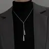 Cadena de suéteres nueva de otoño e invierno de alta gama con sentido hip-hop, cadena de ropa de celebridades en línea, accesorios, diseño de nicho, collar, cadena de clavícula de celebridades en línea