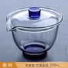 Tigela de vidro de três tampas com alto teor de borosilicato Tigela de chá grande Acessórios coloridos engrossados para cerimônia de chá Conjunto de chá Kung Fu Acessórios para cerimônia de chá