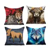 Cojín con Estampado de Animales Nórdicos Cojín de Mesita de Noche para Dormitorio Cojín Decorativo para Mirador Funda de Cojín para Sofá Venta al por Mayor Transfronteriza
