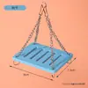 Casa Villa Ninho de Hamster Hamster Urso Dourado Ponte Suspensa Balanço Quarto de Dormir Plataforma de Placa Ecológica Brinquedos Educativos para Gerbil