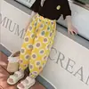 Pantalones Florales Anti-Mosquitos Nuevos de Verano 2024 para Niñas, Casuales, Cómodos, Elegantes, Versátiles, Transpirables para Bebés Niñas