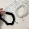 Outono e inverno da Coreia do Sul corrente de clavícula de pérola de vison colar curto feminino temperamento acessórios de floco de neve peludos pérola colar