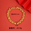 Joias mais vendidas do Sudeste Asiático Transfronteiriço Pulseira de Ouro Imitado Masculina Dominadora Fabricante de Joias de Ouro de Areia Vietnamita Vendas Diretas Fornecimento