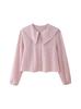 Camisa de Cuadros de Solapa de Manga Larga Casual de Moda para Mujer Europea y Americana Transfronteriza 2024 Primavera Nueva 4661038