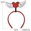 Decoraciones para Fiesta de Solteros del Día de San Valentín Europeo y Americano Diadema de Corazón de Amor Accesorios para Fotos Diadema Xoxo Accesorios para la Cabeza