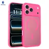 Funda magnética para teléfono adecuada para Apple 18Promax con tacto similar a la piel, 17Pm Agujero fino Semitransparente Mate 16 Funda protectora Venta al por mayor