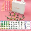 Amazon Mais Vendido Conjunto de Pulseiras DIY Infantil Feito à Mão DIY Contas Exquisito Criativo Conjunto de Pulseiras de Joias Caixa de Presente
