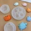 Pinça de Caranguejo Tartaruga Molde de Silicone Grau Alimentício DIY Bolo Pão Assar Decoração Gotejamento de Cola Ornamentos de Resina