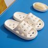 Verano interior hogar baño baño zapatillas de baño pareja hogar con fugas antideslizantes silenciosas huecas zapatillas de ducha hombre