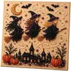 Pintura de pérolas personalizada de Halloween transfronteiriça, pintura de pérolas da série bruxa, pintura de diamantes de pontos, kit de artesanato DIY