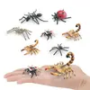 Conjunto de 7 Peças de Figuras Realistas de Insetos Modelos de Animais em PVC Inclui Aranhas Escorpiões Formigas Besouros e Mais Brinquedo Educacional para Crianças Tamanho 1cm a 8