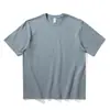 Camiseta de Algodón Puro Pesado para Mujer de 250g, Estilo Unisex Versátil Casual, Color Sólido, Corte Holgado, Top Sencillo de Manga Corta Talla Grande Venta al por Mayor
