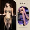 Night Ting Fragancia bailarina exótica borla lentejuela abertura cordones falda uniforme traje lencería sexy sexy hanfu pijama