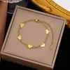 Pulseras Ol de Lujo Ligero, Gama Alta, Versátiles y de Moda, para Damas de Nicho, Diversas Pulseras Exquisitas, Juegos de Joyería, Joyería para Manos al por Mayor