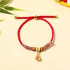 Pulsera de Hilo de Colores del Festival del Bote del Dragón, Zongzi Pequeño Hecho a Mano DIY, Hilo de Cinco Colores para Niños y Bebés, Hilo Rojo al por Mayor