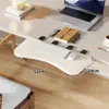 Tablero de Extensión para Hueco de Escritorio de Dormitorio, Escritorio Plegable para Computadora, Soporte para Teclado y Ratón, Estante de Almacenamiento Multifuncional sin Perforaciones