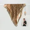 Pañuelo de Seda Retro de 70 cm para Mujer Moda Europea y Americana Pañuelo Cuadrado Pequeño Estampado Turbante Pañuelo para la Cabeza Multifuncional Goma para el Cabello Venta al por Mayor