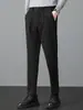 Ropa de Hombre Fengshe / Pantalones Casuales Gruesos de Invierno con Forro de Felpa para Hombre Cintura Elástica Pantalones Largos para Hombre Pantalones Cálidos de Nueve Puntos