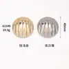 Casaco Decorativo de Metal com Listras Curvas Estilo Chanel, Trench Coat, Suéter, Botões Tricotados, Sensação de Alta Qualidade
