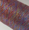 2 tiendas Hao Hao Mom Brillo Iridiscente Blanco Hilo Dorado Plateado de Seda Hilo de Coser a Juego Hilo Dorado Plateado de Siete Colores diy Tejido Hecho a Mano Hilo de Seda Brillante Envoltura de Flores