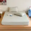 Sábana bajera ajustada de una pieza de gasa de doble capa 100% algodón, fresca y sencilla, funda protectora de algodón para colchón de cobertura total, funda antipolvo agradable para la piel