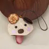 Casca de Fruta Indonésia Natural Sino de Mão para Cachorro Pingente DIY Feito à Mão Animal Fofo Chaveiro Decoração de Bolsa