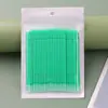 Hisopos Limpiadores para Extensiones de Pestañas, Hisopos de Algodón Espirales con Punta Larga, Palillos de Algodón Nano Pequeños, Hisopos de Algodón con Punta Larga para Eliminación de Pestañas