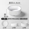 Pratos de Melamina Xiangyuan Criativos Brancos com Linhas Pretas Pratinhos para Molho Prato Dividido para Condimentos Prato para Fondue Churrasco Acompanhamentos