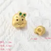 2025 Benmingnian Zodiaco Serpiente Accesorios Arena Antigua Oro Dibujos Animados Adorable Serpiente Fu Serpiente de Amor Conejo Colgante DIY Lote