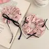 Diadema de Lazo de Lunares Rosas de Estilo Suave para Niñas, Diadema para Moño, Diadema para Cola de Caballo, Accesorio para el Cabello