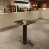 Estilo Montanha e Selvagem Sofá de Canto Semicircular Restaurante de Chá Hotel Quarto Privado Mesas e Cadeiras Comerciais de Madeira Maciça Customizadas Fusão Restaurante Ocidental