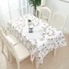 Mantel, Mantel de Plástico para Mesa de Comedor sin Lavado, Mantel Rectangular para Sala de Estar y Mesa de Café, Cubierta de Mesa
