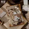 Livro de Materiais de Notas Adesivas Momo Transfronteiriço, Série Estilo de Vida Retrô, Papel Base Decorativo para Diários, 60 Folhas, 8 Designs
