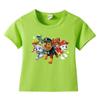 Ropa para niños Wang Wang, camiseta de algodón con cuello redondo y manga corta, nueva camiseta de verano, camiseta de media manga, una generación de cabello