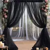 Malla Retro Francesa de Perlas Multicolor Disponible Decoración de Propuesta de Boda Picnic al Aire Libre Fotografía Tela Decorativa