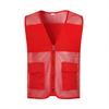 Chaleco de voluntario con red de pesca transpirable, ropa de trabajo, chaleco con estampado de rejilla publicitaria, chaleco de voluntario de servicio público con logotipo personalizado