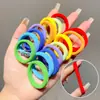 Cuerda para el Cabello Infantil Color Caramelo Banda Elástica Anillo Toalla para Cola de Caballo Alta de Niña Banda para el Cabello Banda Elástica para el Cabello de Niña Accesorios para el Cabello