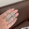 Brincos de Metal com Franjas Moda Simples Europeu e Americano Sentido de Alto Padrão Brincos Artesanais Pesados Brincos Distintivos Atacado Feminino
