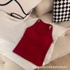 Camisola con cuello en U lijada Ropa exterior para mujer Inner Spice Girl Cabello Top acolchado sin mangas tropical Ropa interior térmica cómoda
